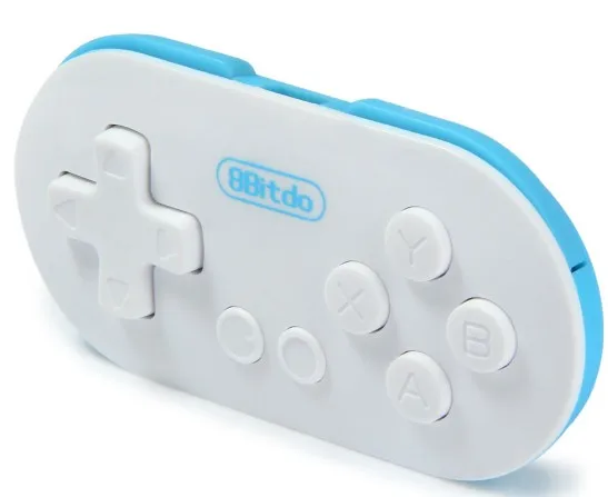 Goede Mini 8 BITDO NUL Controller Draagbare Bluetooth Wit Draadloze GamePad Sluiter Voor Android Telefoons iOS voor iPhone Windows Mac OS