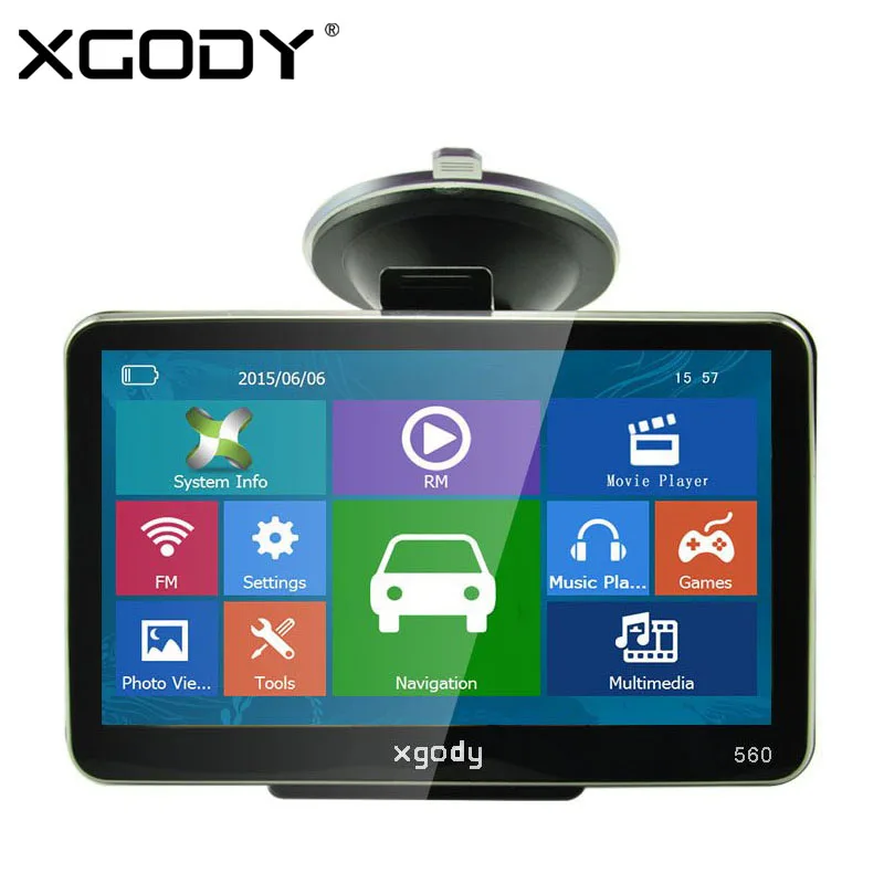 XGODY 5 inch Car GPS Navigation 128MB+8GB SAT NAV Truck Navigator North/South America Europe Free Maps 2017 Russia Navitel Map xgody 712 car navigator gps truck navigation europe 7 inch car gps navigator bluetooth rear view camera russia navitel maps