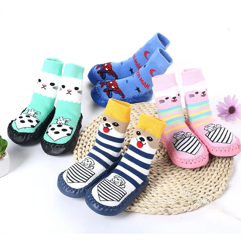 Newborn Spring Infant Socks Anti Slip Baby Boy Socks With Rubber Soles Baby Girl Socksin Socks