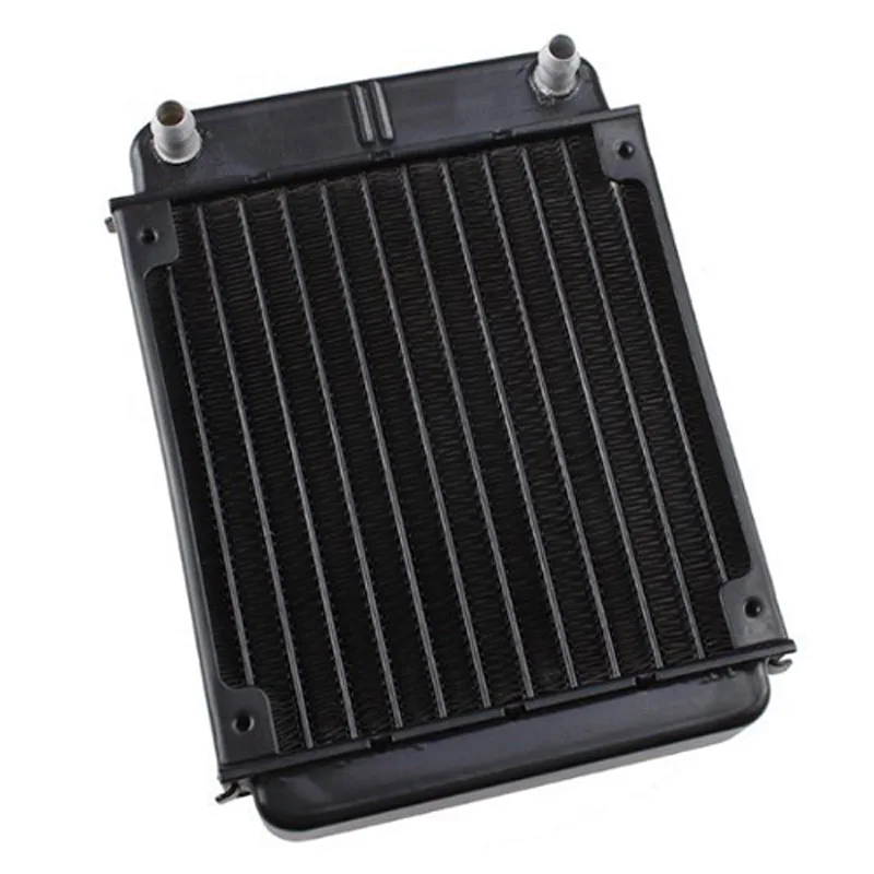 Black Aluminum Heat Exchanger Radiator For PC CPU CO2 Laser Water