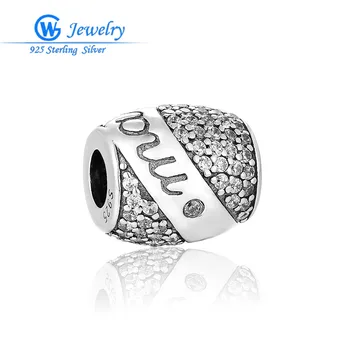 

Silver-925-Jewelry Marry Me Wedding Charm Crystal 925 Silver Wedding Charms DIY Bracelet Brand Gw Fashion Jewelry X437H20