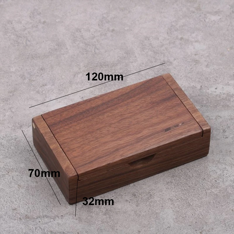 Буковая древесина орехового дерева коробка для хранения квадратная коробка изготовленный на заказ кулон кольцо коробка мульти-функциональные украшения маленькую коробочку обработки 120*70*, маленького размера, круглой формы с диаметром 32 мм