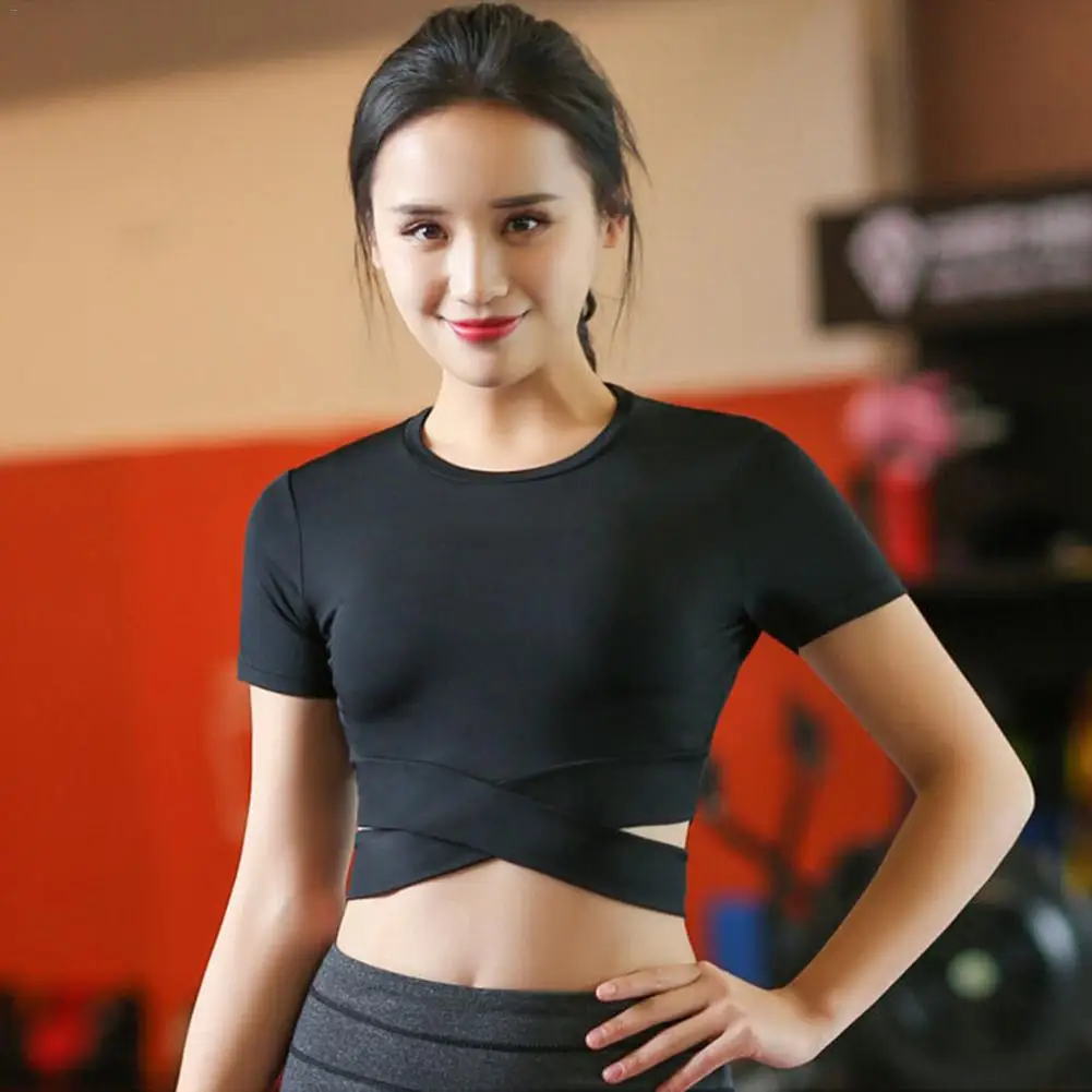 

Black Grey Women Yoga Shirts Sexy Sports Top Fitness Crop Top Running Shirt Sport Gym Clothes Tank Tops Sportswear