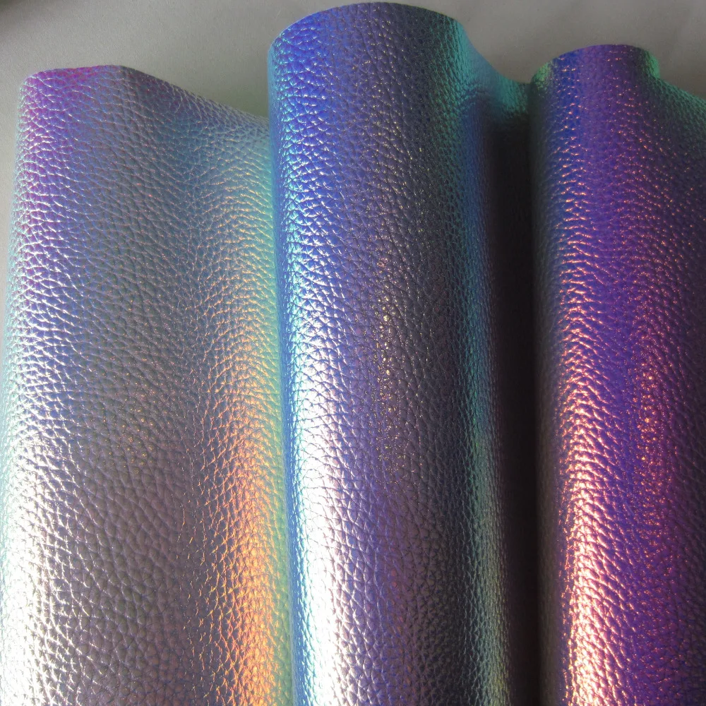 30cm x 134cm PU Artificial Leather Iridescent synthetic leather fabric