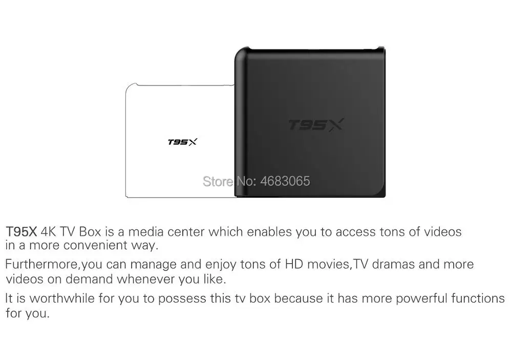 T95X Smart tv BOX Android 6,0 2 ГБ 8 ГБ Amlogic S905X четырехъядерный 100LAN WiFi 2,4 ГГц DLNA 4 K медиаплеер телеприставка
