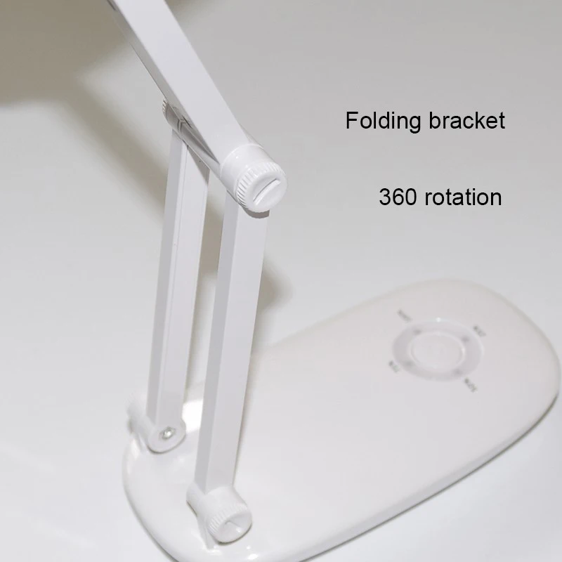 Светодиодный настольная лампа Мощность 4000 мАч 21 Светодиодный лампа шарик Складная защита глаз затемнения USB Регулируемая лампа для чтения
