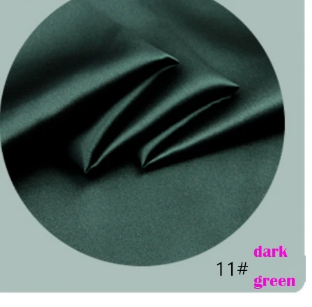 110 см в ширину 1 метр Хорошая натуральная шелковая ткань настоящая шелковая ткань 20 цветов парчовый Шелковый ткань для платья DIY свадебная одежда - Цвет: 11 dark green