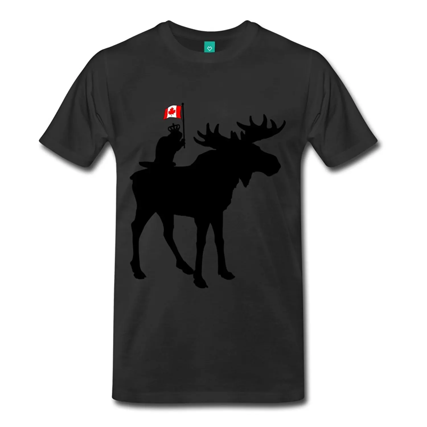 Oh Канада Moose и Beaver Мужская футболка премиум класса S черная летняя новая хлопковая