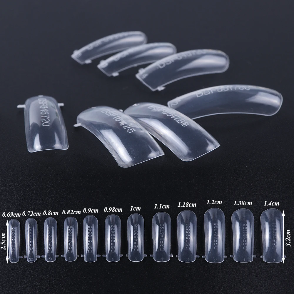 24pcs Quick Building Nail Art Tips Mold Folding No Crease Dual Forms Finger Extension Nail UV Builder Manicure False Nail 2