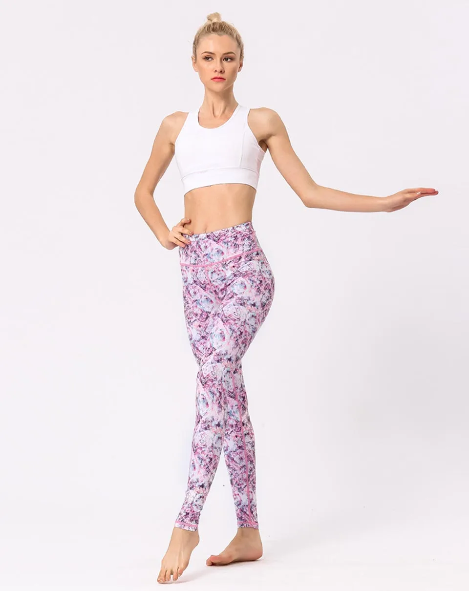TB-FMA, женские штаны для йоги, спортивная одежда для бега, эластичные леггинсы для фитнеса, бесшовный контроль живота, компрессионные колготки для спортзала
