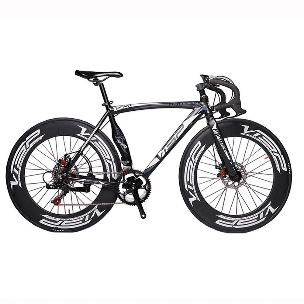 VISP дорожный велосипед 48 см 51 см 54 см рама 700C велосипед 90 мм обод скоростной шоссейный велосипед дисковый тормоз шоссейный велосипед 14 скоростной велосипед