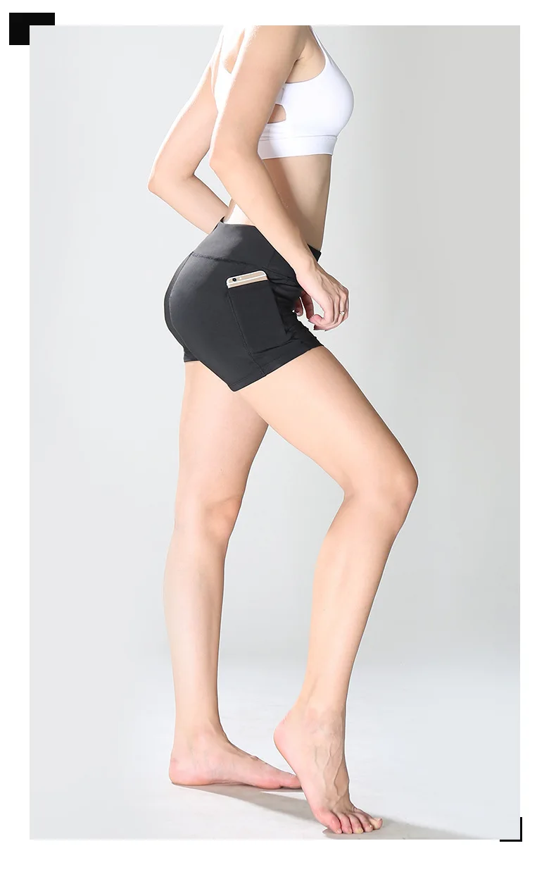 MECHCITIZ Fit спортивные шорты для бега для женщин пояс Лето Высокая талия спортивные шорты для йоги тренировки Fitnesss с боковым карманом