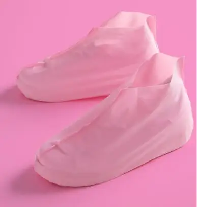 pink size M ТПУ защищающий от дождя чехол для обуви луч порт непромокаемые сапоги скольжения непромокаемый плащ с высоким верхом запас аксессуары поставки - Цвет: pink size M