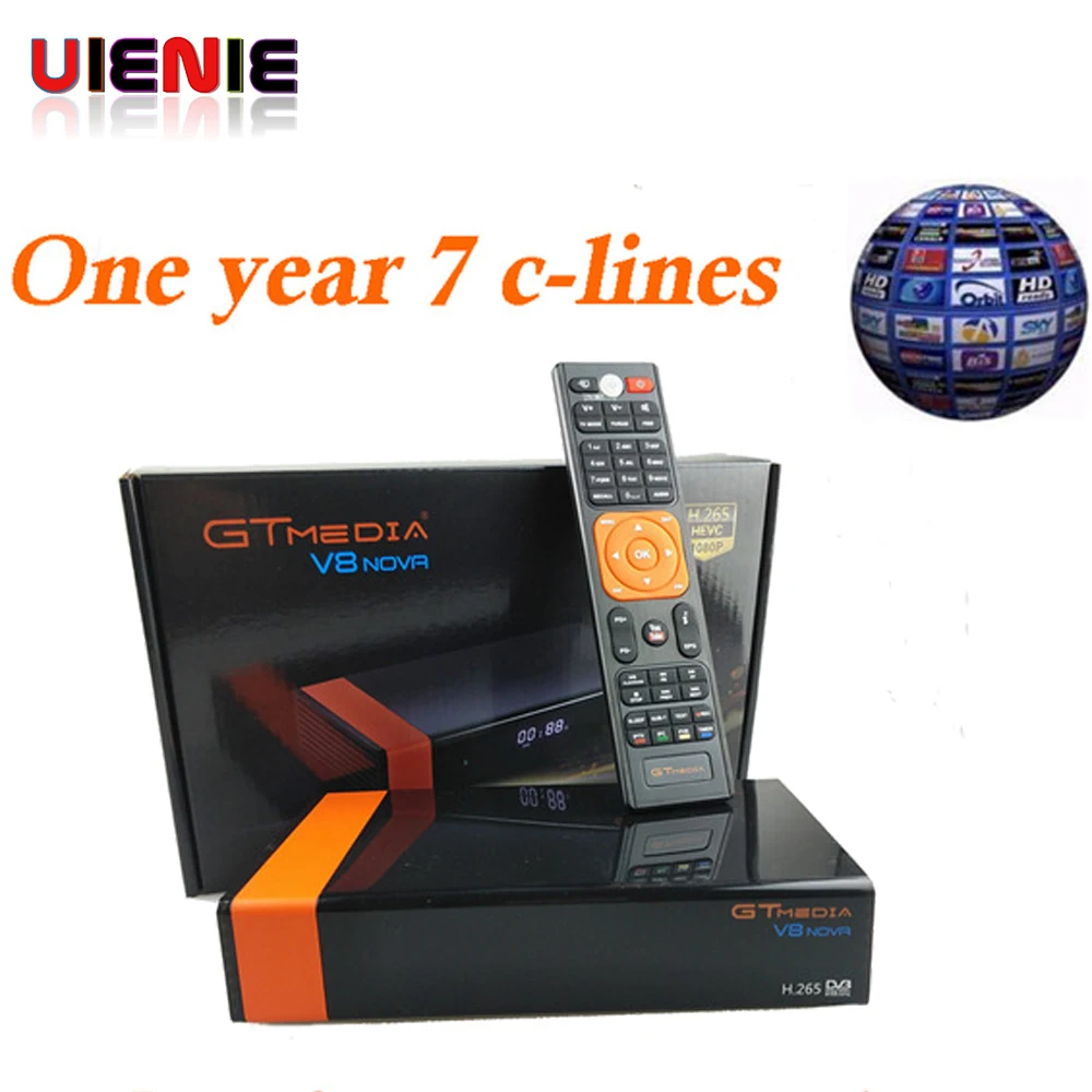 

5pcs Freesat V8 upgrade Gtmedia V8 NOVA Satellite TV Receiver DVB-S2 Europe Built Wifi Dongle High Quality Stable