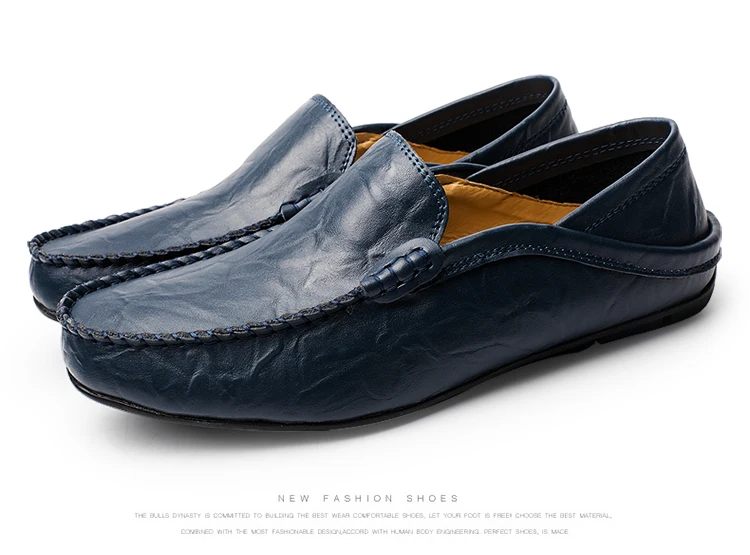 Мужская обувь; мокасины из натуральной коровьей кожи; дизайнерские Лоферы без застежки на плоской подошве; водонепроницаемые мокасины; Мужская обувь; chaussure homme; размеры 39-47