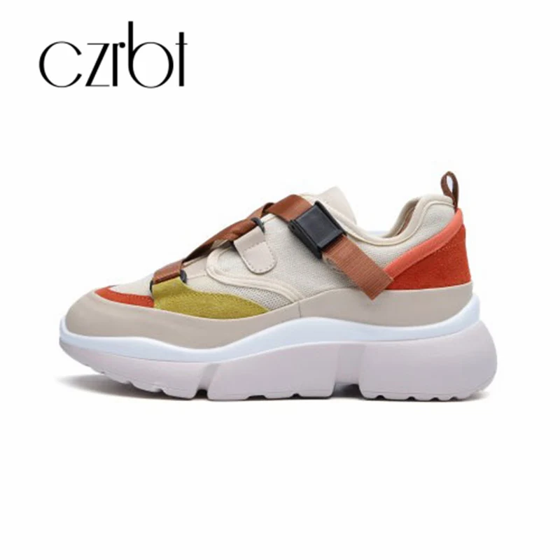 

CZRBT new autumn winter shoes women's leather fashion leisure comfort sports non-slip wear-resistant thick bottom women's shoes