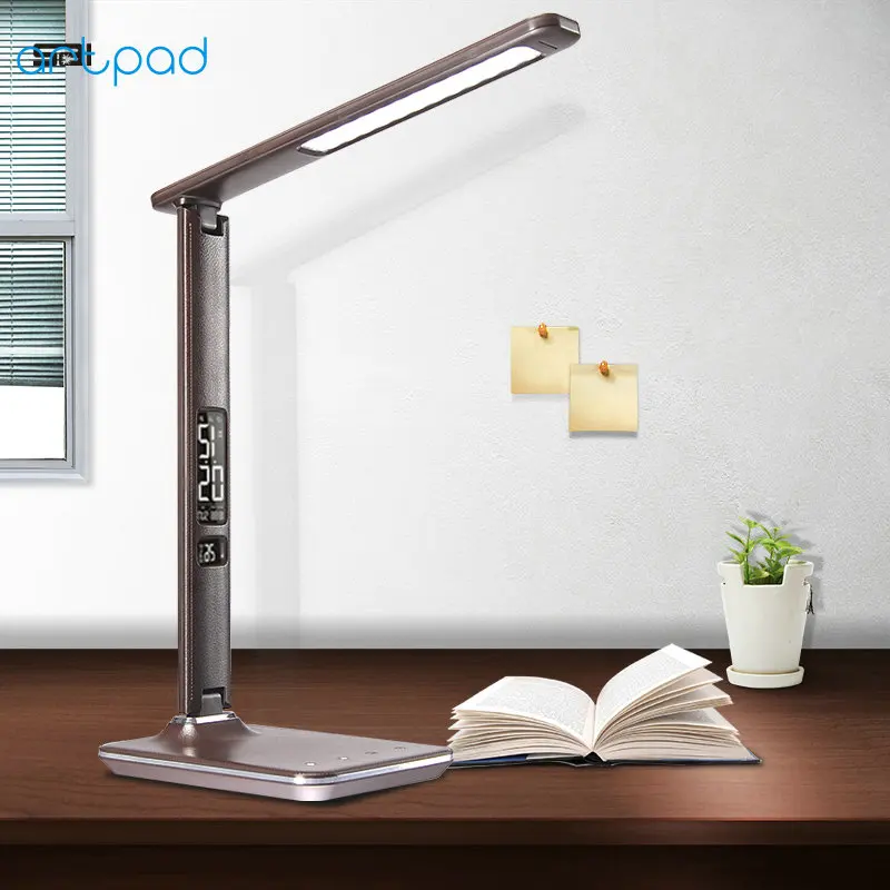  ArtPad Morden oficina puerto de carga USB de cuero de regalo de empresa plegable Touch dimmer LED l