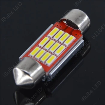 

100pcs Wholesale Canbus 31mm 36mm 39mm 41mm C5W 12 LED 4014 SMD Car Interior Festoon Reading Map Lights Auto Bulb DC 12V
