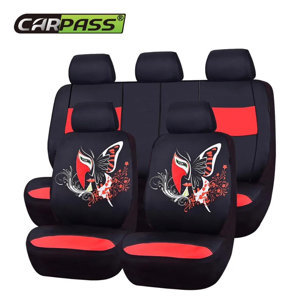 

Car-pass Chinese Facebook Automobile Seat Covers Universal Car-Styling Four Season Car Seat Covers Fit For All Cars