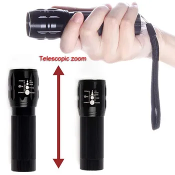 

Mountain Road Bike LED Flashlight Waterproof Torch Elastic Bandage Bicycle Light Mount Holder Silicon Strap for Outdoor Activity