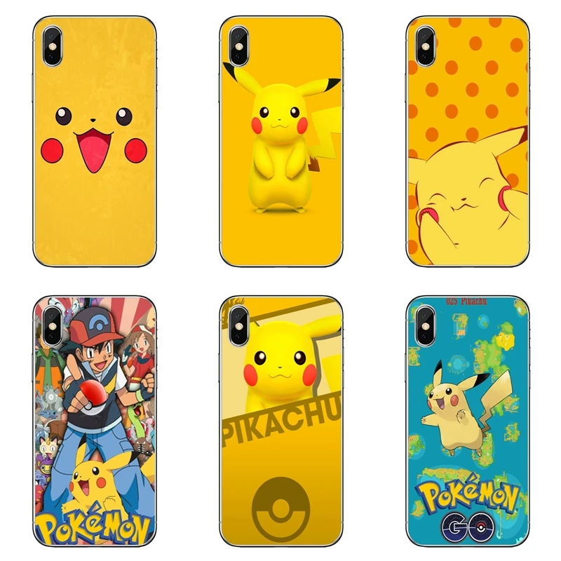 

For Samsung Galaxy Note 9 8 5 S10 S9 S8 S7 S6 edge Plus Lite S5 S4 S3 mini Pocket Monsters Pokemon pikachu Soft phone cover case