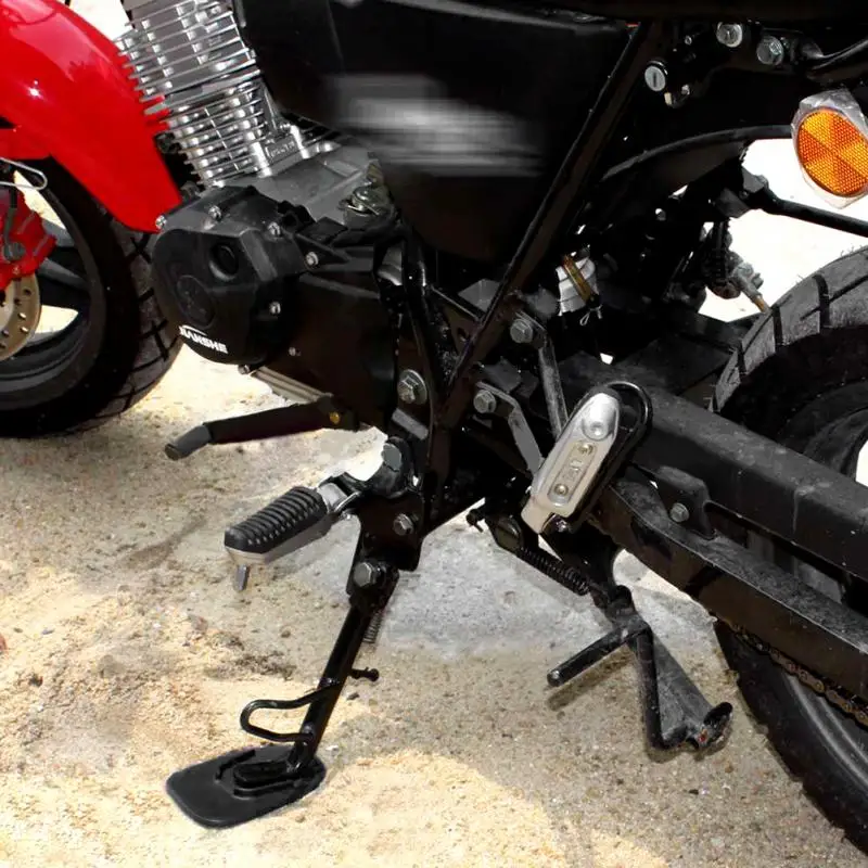 

Motorcycle Kickstand Foot Side Stand Extension Pad Support Plate 8.2X12.6cm Stand Base Plate