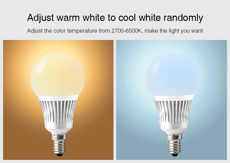 Rgb plus Cct mi Luz Fut013 5 w E14 Levou Blub Luz Precisa Fut092 Fut095 Fut096 Fut098 2.4 Ghz rf Controle Remoto Ac100 ~ 240 v 50 e 60hz 4 Milight FUT013 5W E14 RGB + CCT