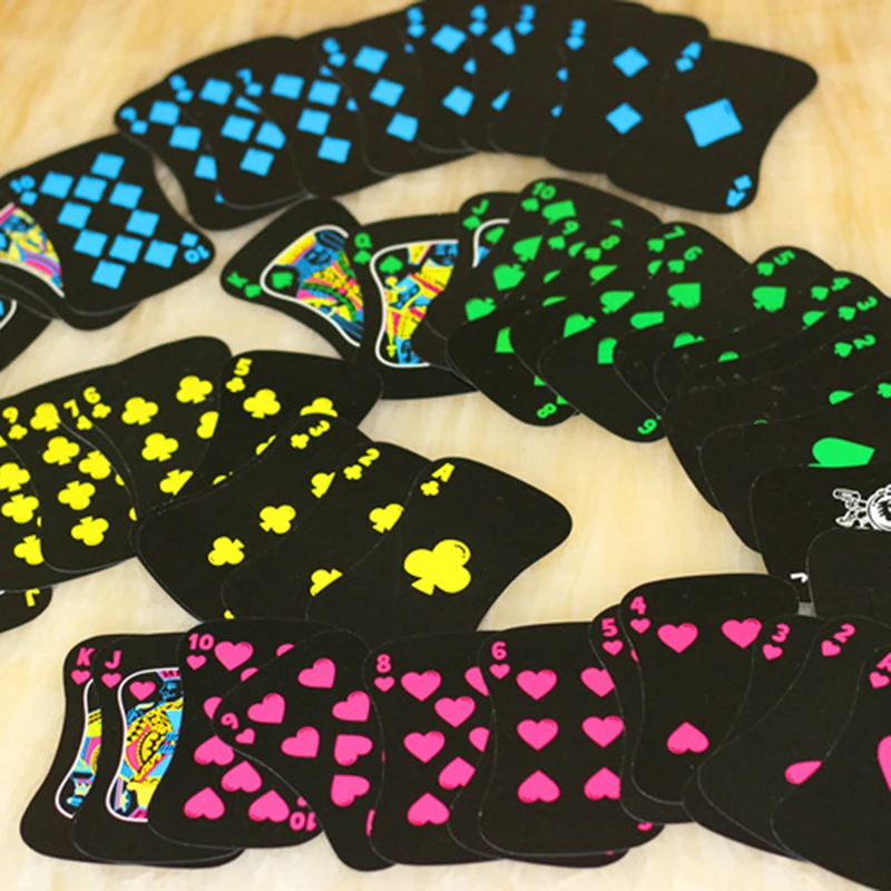 

54 Cards Newest Luminous Playing Cards Board Game Gift Fluorescence Bar Nightclub Nights Poker Cool Night Watch Poker Cards