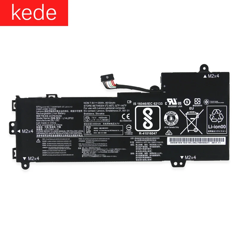 Kede Аккумулятор для ноутбука lenovo IdeaPad U31 U30 E31-80 E31-70 серии L14L2P22 L14S2P22 L14M2P23 L14M2P24 7,6 V 35Wh 4610 mAh