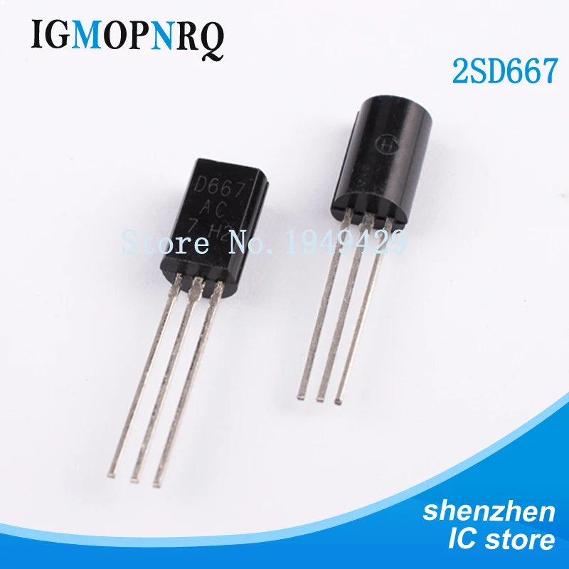 50 шт./лот 2SD667 D667 TO-92L пластиковый инкапсулятор транзисторы Триод | Электронные