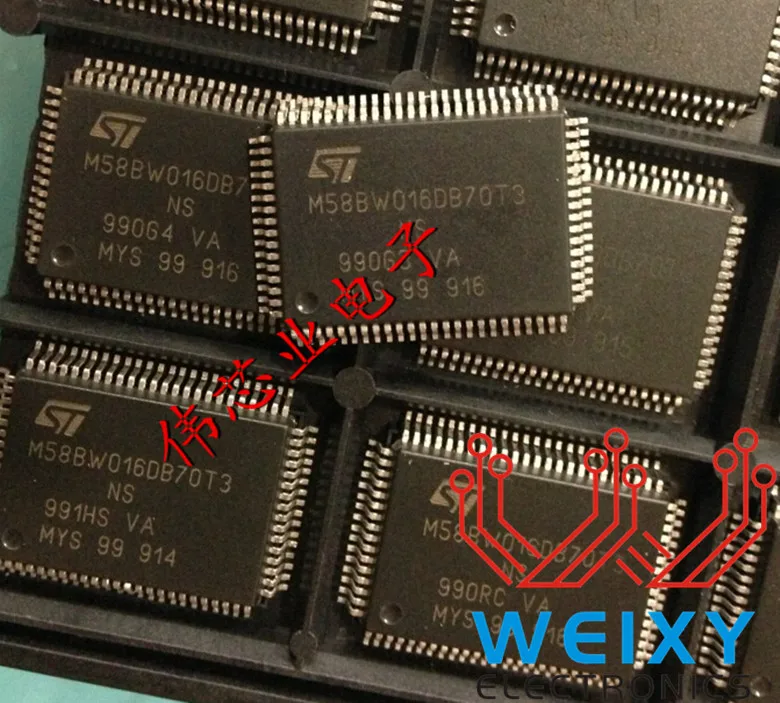 Original 100 M58BW016DB70T3NS QFP80 Car IC Chips For Diesel Bo sch