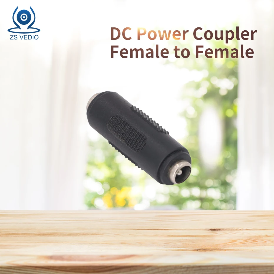 

ZSVEDIO 022 DC Power Coupler Female to Female 5.5X2.1mm DC Female to Female Adapter for CCTV Camera Accessories