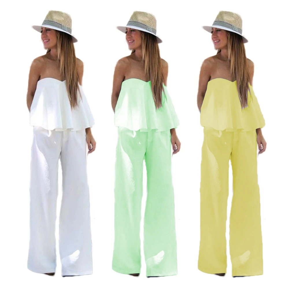 green and white overalls