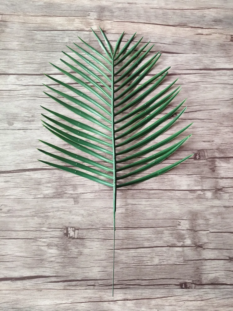 Искусственные Пальмовые Листья 5 шт. зеленые растения железное дерево Листья декоративные искусственные цветы Свадебные украшения