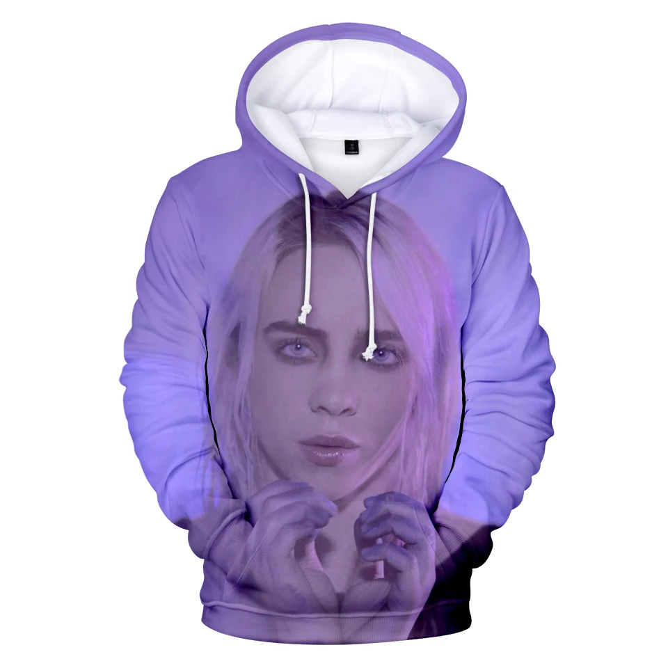 3D Billie Eilish толстовки женские свитшоты мужские модные худи с принтом новые свитшоты Billie Eilish осенние 3D толстовки XXS-4XL