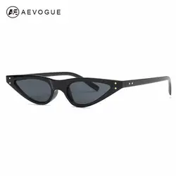 Солнцезащитные очки AEVOGUE Для женщин сексуальная кошка глаз Малый Треугольники солнцезащитные очки Ocean Цвет объектив облегающий узкий