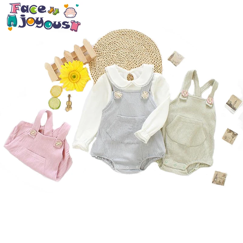 

New Arrivals Infant Newborn Baby Girls Ruffle Rompers One-pieces Clothes Baby Boys Summer Sleeveless Elastic Jumpsuit Sun Suit