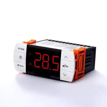 

Elitech EK3021 Digital Touch Button Temperature Controller/Thermostat Cooling and Defrost Two Sensors/Probes -Grey Color