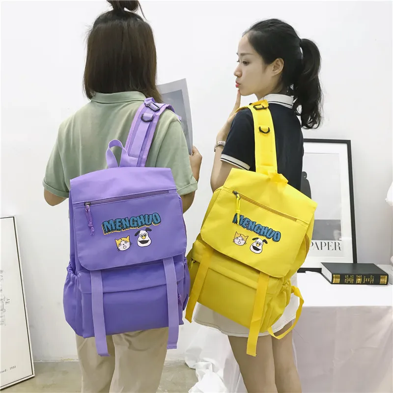 Menghuo Waterproof Nylon Women Backpacks Female Fashion Rucksack School Backpack for Girls Travel Bag Bolsas Mochilas Sac A Dos (10)