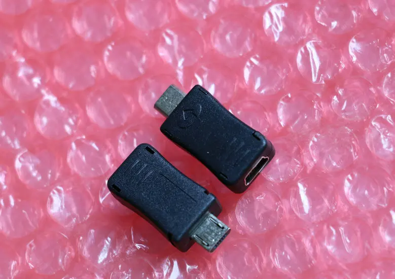 

2 pcs brand new Straight mini usb b female 5p connector Socket to micro usb male 5pin adapter plug for Notebook phone ect.