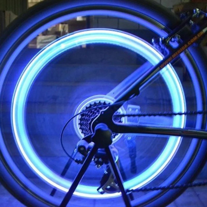2 шт. для велосипеда, мотоцикла, машины для колес Стикеры для колеса шины клапан Кепки говорил неоновый светодиодный светильник s лампа клапан газового сопла Core светящаяся палочка светильник