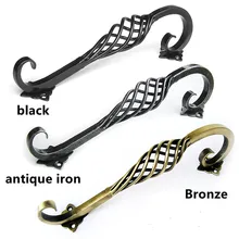 128mm 192mm vintage style bridcage door handles black bronze antique iron birdcage wardrobe cabinet dresser door handles 5″ 7.6″