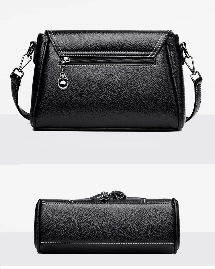 MJ Women Leather Crossbody Bag Female PU Leather Crossbody Handbag Fashion Tassel Messenger Bag Ladies Small Shoulder Bags (15)