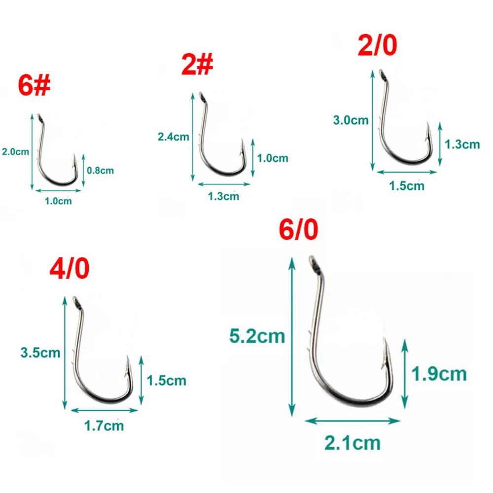 Hyaena 190 шт. 8299 Высокоуглеродистая сталь рыболовный крючок с зазубринами 2 ломтика задняя часть Набор рыболовных крючков с коробкой Осьминог для рыболовной приманки