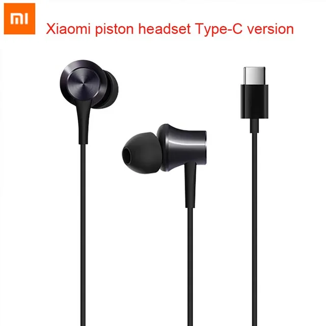 US $8.79 New Coming Original Xiaomi Piston Earphone Type-c Version In-Ear Mi Earphones Wire Control With Mic