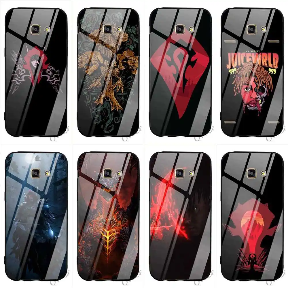 

Print World of Warcraft Tempered Glass Phone Cover for Galaxy S9 Plus Case S7 Edge Note 9 8 Samsung S8 S10 Backshell