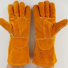 35/40 см теплые перчатки сварки долга высокое Температура защитить руки длинные конструкции защитные перчатки