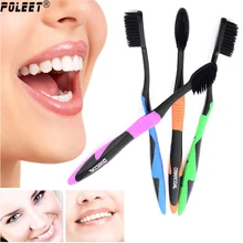 4 шт./упак. Двойной Ультра мягкий бамбуковый уголь Зубная щётка Nano взрослых Зубная щётка Уход за зубами детей Мягкий Уголь Кисточки полости рта