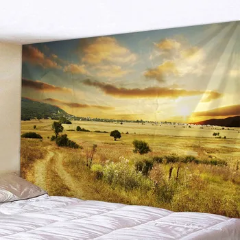

Digital Printing Forest Tapestry Sandy Beach Picnic Towel Living Room And Bedroom Decoration