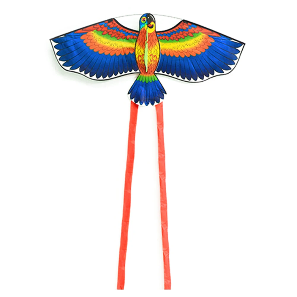 

High Quality Kites Colorful Cartoon Outdoor Sport Single Line Flying Flying Toys With Tail 50M Flying Line For Kids Adults